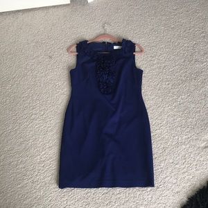 Dark Cobalt Blue Work Dress